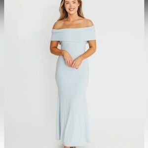 Blue Worth Collective Bump Friendly Dress Size M EUC